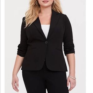 NWOT Gabardine Black Blazer